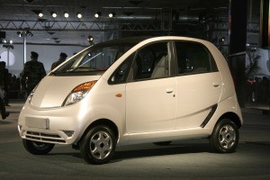 New Tata Car "Nano" at Autoexpo in Delhi, India