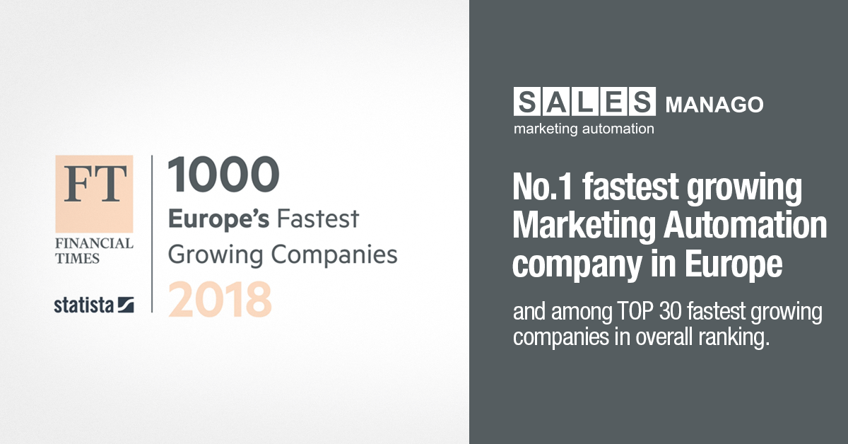 FT1000: SALESmanago fastest growing European marketing automation platform