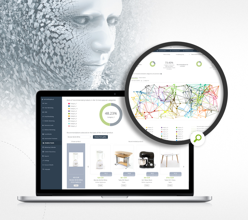 Unleash the full potential of Artificial Intelligence with the new SALESmanago Copernicus analytics dashboard, AI Recommendations