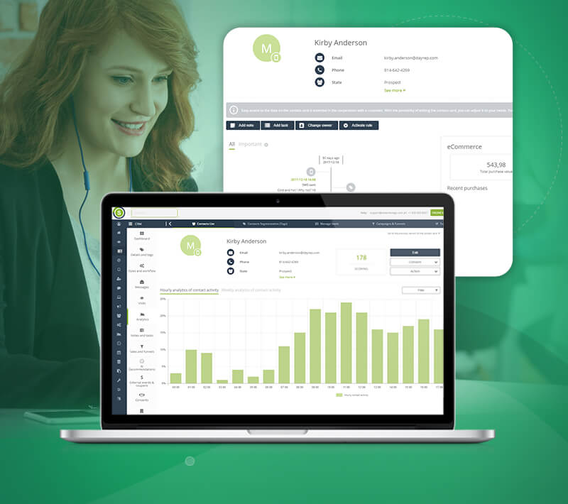 CRM adapted to your needs: new contact card in SALESmanago