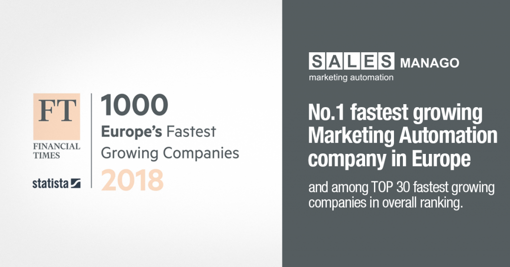 FT1000: SALESmanago fastest growing European marketing automation platform