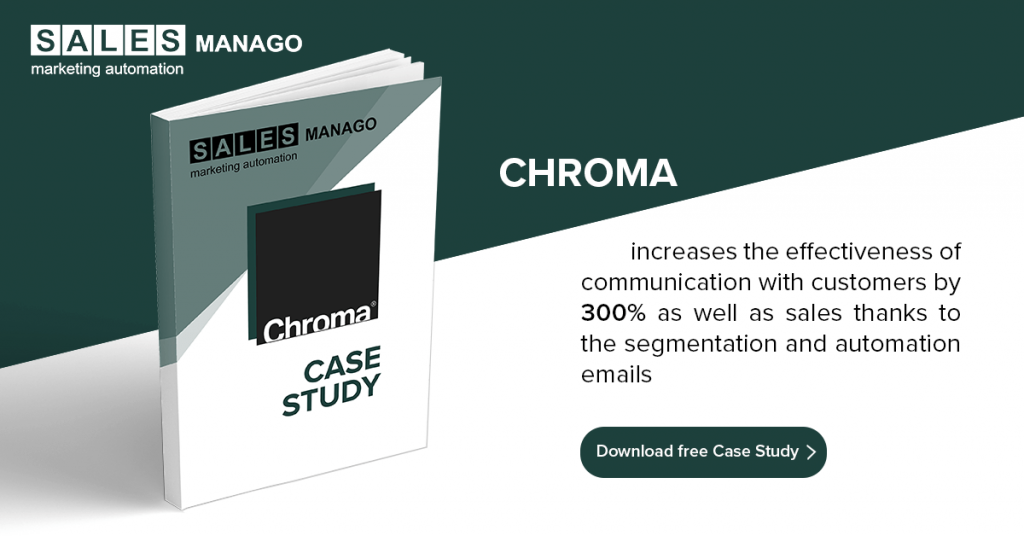 How to leverage the segmentation and automatic mailings to increase the effectiveness of communication with customers by 300% [Chroma Case Study]