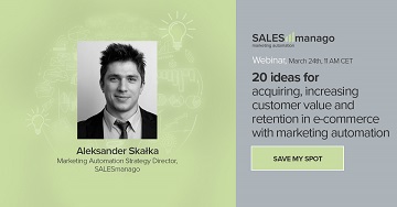 [Webinar] 20 ideas for acquiring, increasing customer value and retention in e-commerce with marketing automation