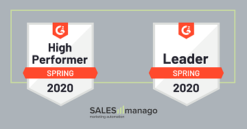 SALESmanago is a leader in the Marketing Automation and Personalization categories in the spring G2 ranking