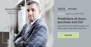 [Webinar] Predictions of churn, purchase and CLV generated by AI in SALESmanago and their usage in automation processes