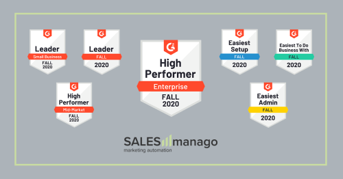 SALESmanago named High Performer in the Enterprise segment in the Marketing Automation category in the latest G2 Crowd Report.